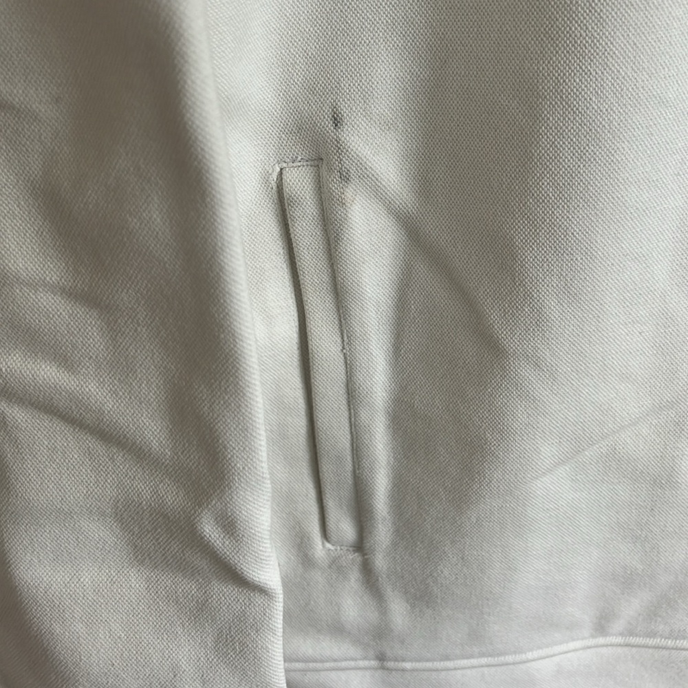 🛍️ Criquet Performance Men’s XXL Cream Full Zip Jacket Golf Knit Stretch - Picture 3 of 4